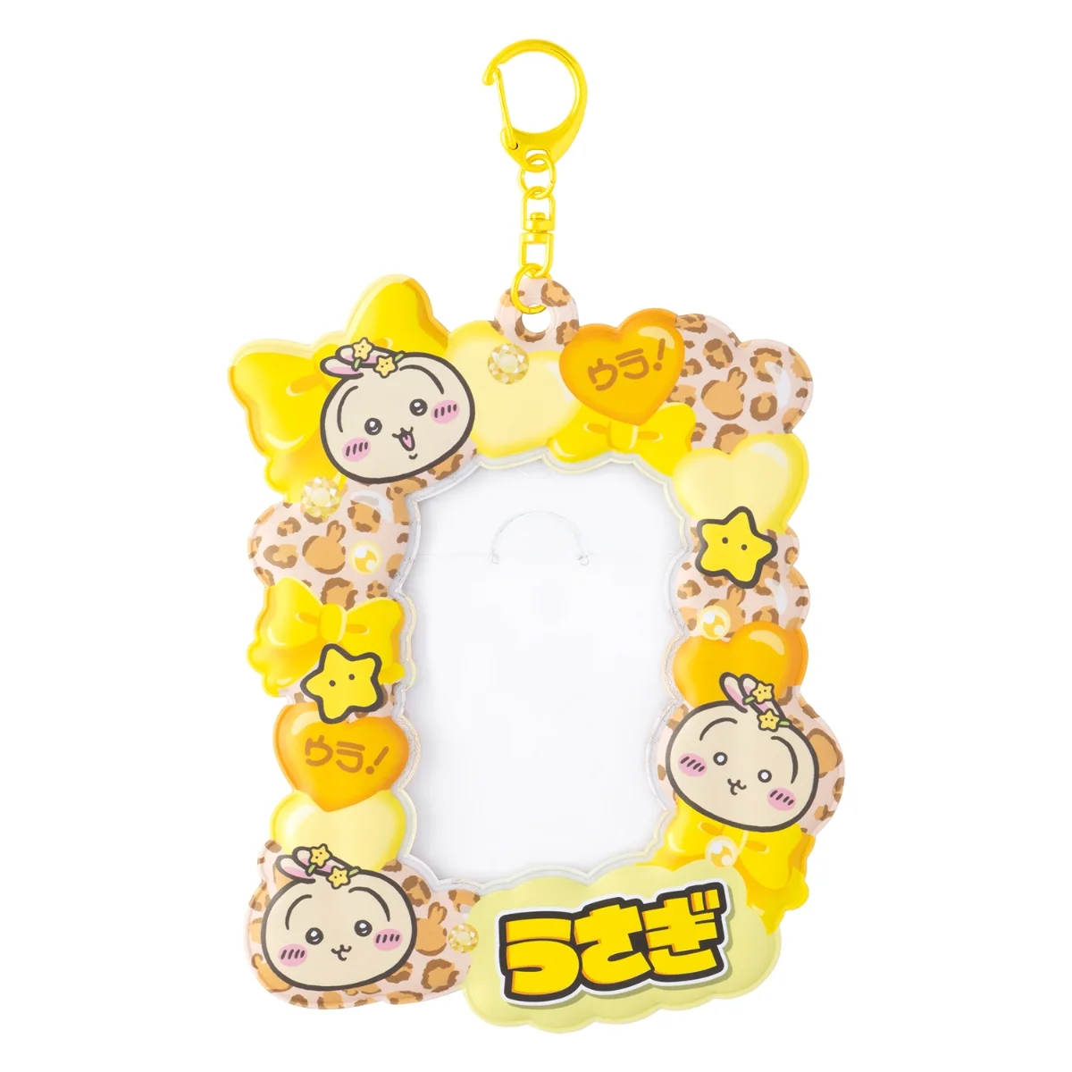 [Pre-order] Chiikawa Kira Kira Leopard Print Card Holder - Usagi
