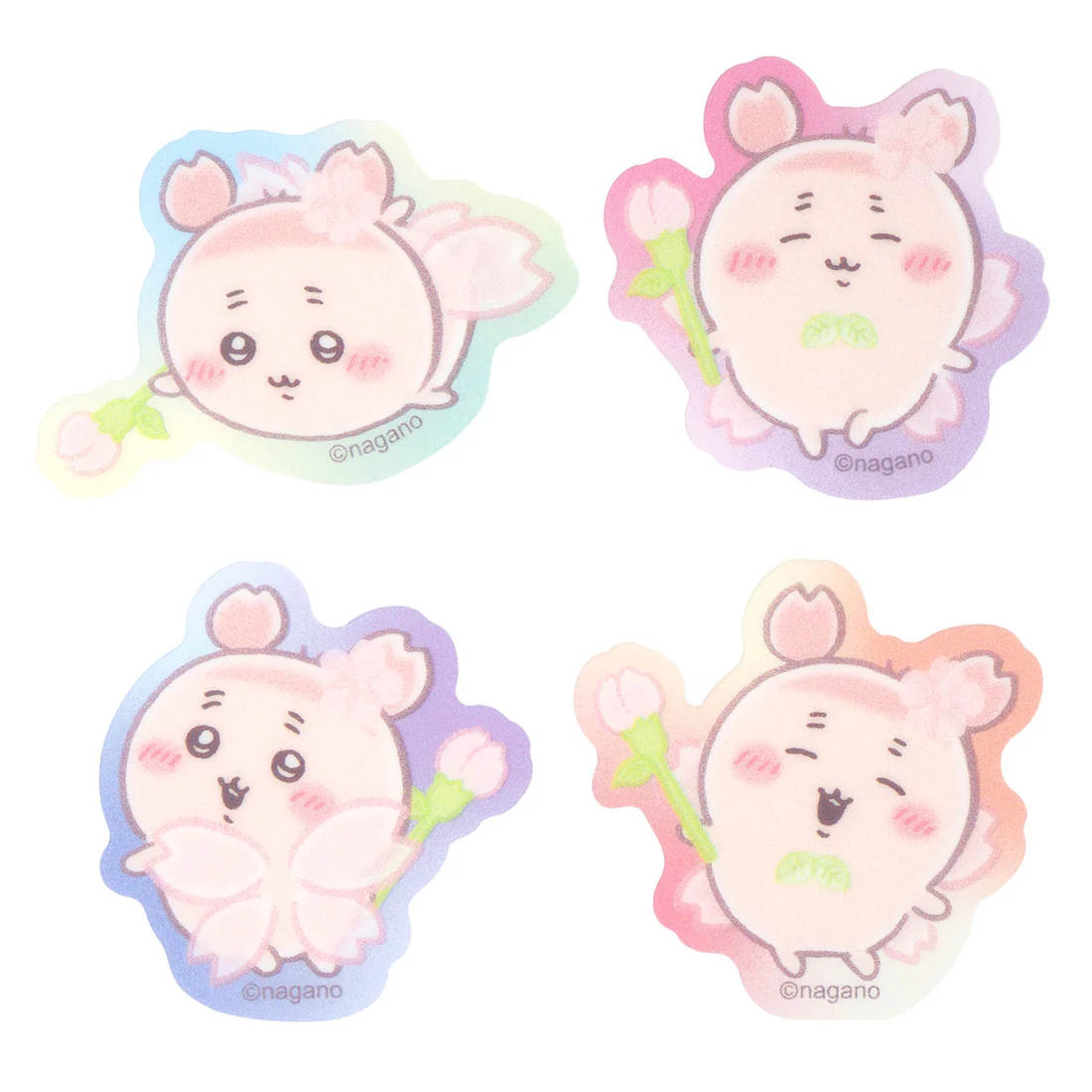 [Pre-order] "Chiikawa" Furuhonya Sakura Fairy - Clear Sticker (Set of 4)