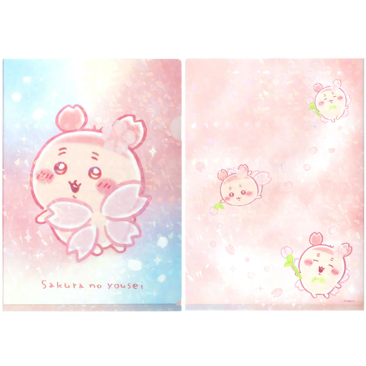 [Pre-order] "Chiikawa" Furuhonya's hologram Clear File - Sakura's Fairy