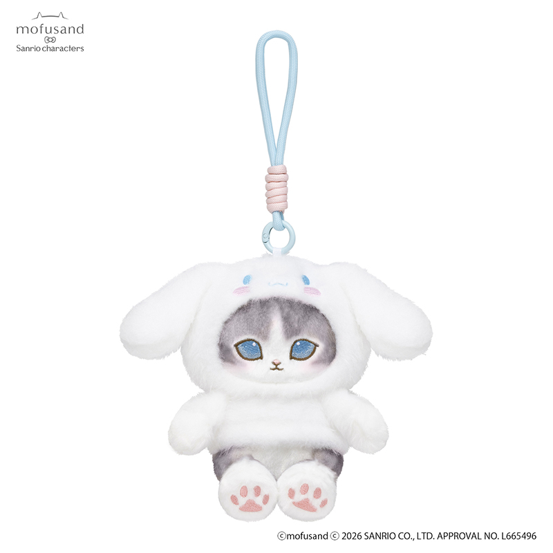 [Pre-order] mofusand × Sanrio Characters Collaboration - Plush Potefuwa Mascot - Cinnamoroll