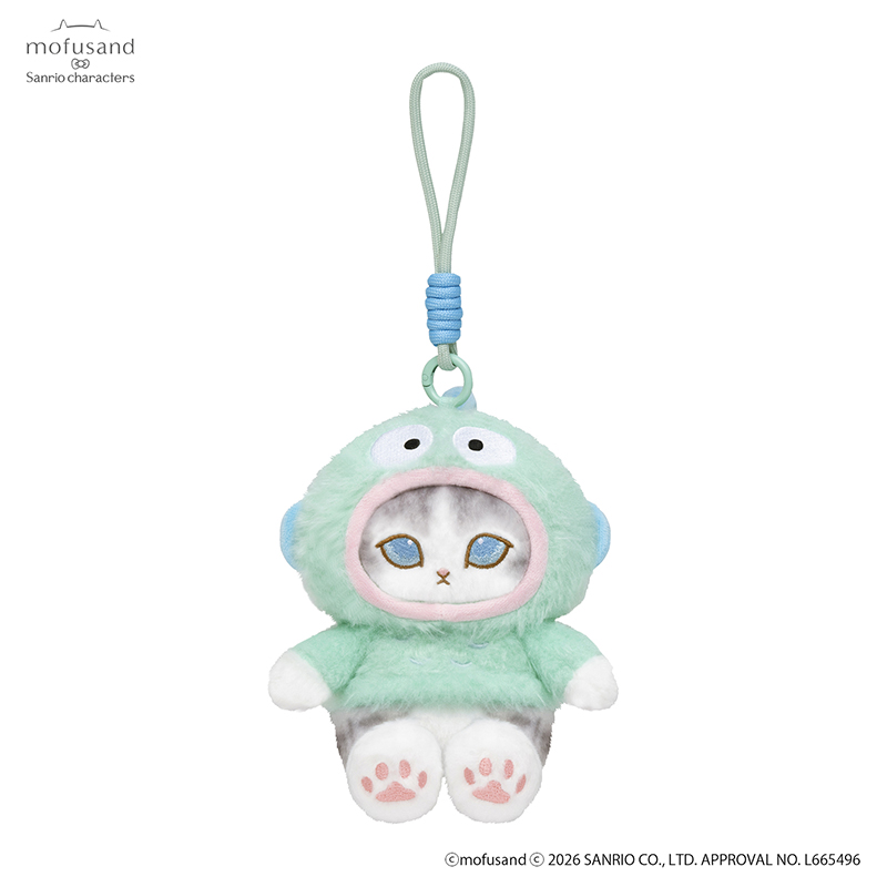 [Pre-order] mofusand × Sanrio Characters Collaboration - Plush Potefuwa Mascot - Hangyodon