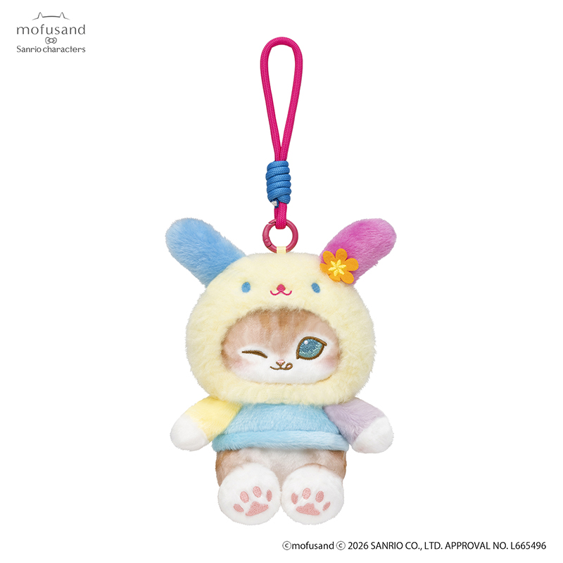 [Pre-order] mofusand × Sanrio Characters Collaboration - Plush Potefuwa Mascot - Usahana