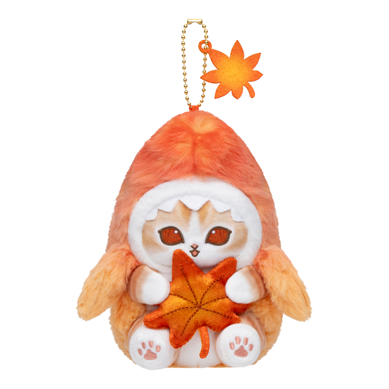 [Pre-order] mofusand Shark cat getting ready for autumn - Potepote Shark Cat Plush Mascot (Autumn Leaves Color)