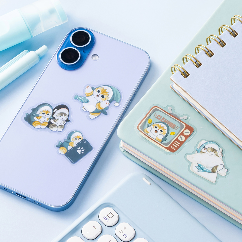 [Pre-order] mofusand Lazy time at home! - Mini clear stickers
