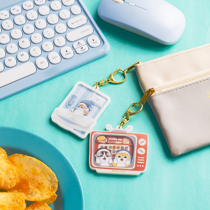 [Pre-order] mofusand Lazy time at home! - Shaker Keychain