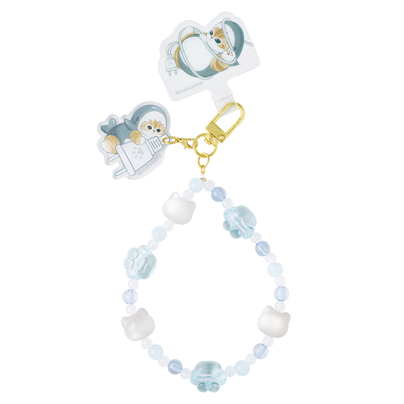 [Pre-order] mofusand Lazy time at home! - Phone tab with beaded strap