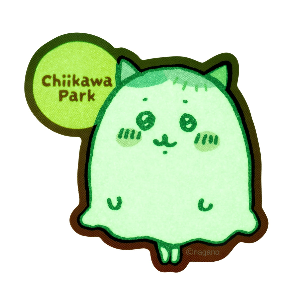 [Pre-order] Chiikawa Chiikawa Park Ghost Phone-Sized Glow-in-the-Dark Sticker (Hachiware)