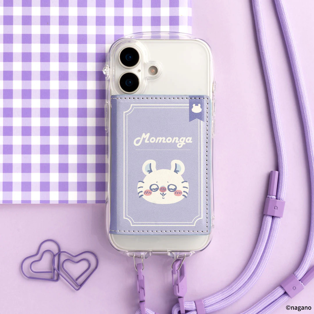 [Pre-order] "Chiikawa" BookType MagSafe Compatible Card Wallet - Momonga