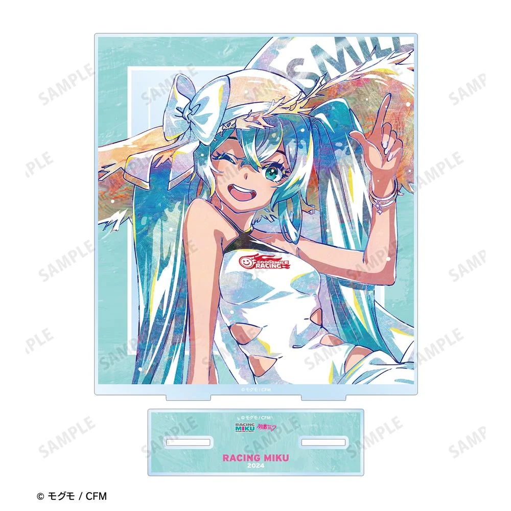 [Pre-order] "Hatsune Miku GT Project" Racing Miku 2024 Tropical Ver. Ani-Art Big Acrylic Stand Ver. B