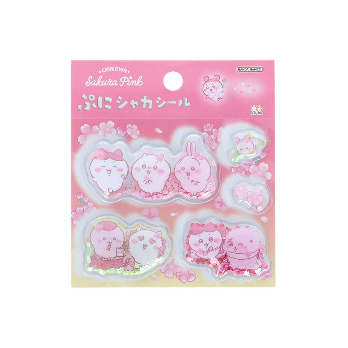 [In stock] "Chiikawa" Chiikawa Puni Shaka Sticker (Sakura Pink)
