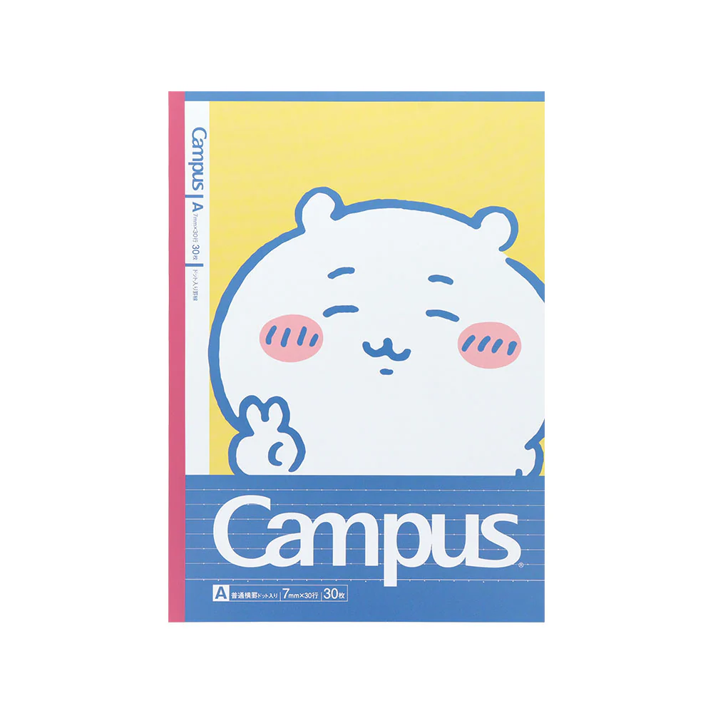[Pre-order] "Chiikawa" Chiikawa Campus Notebook Dot B Ruled 5-Pack 3 - A
