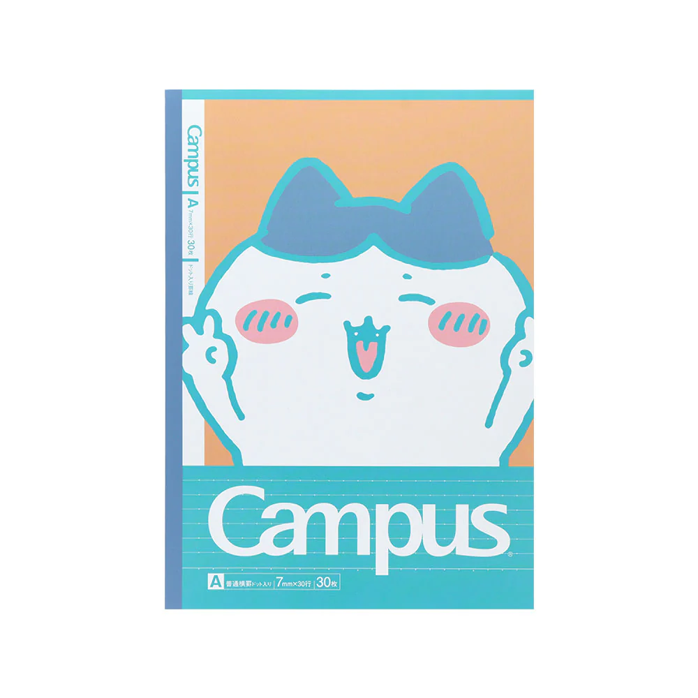 [Pre-order] "Chiikawa" Chiikawa Campus Notebook Dot B Ruled 5-Pack 3 - A