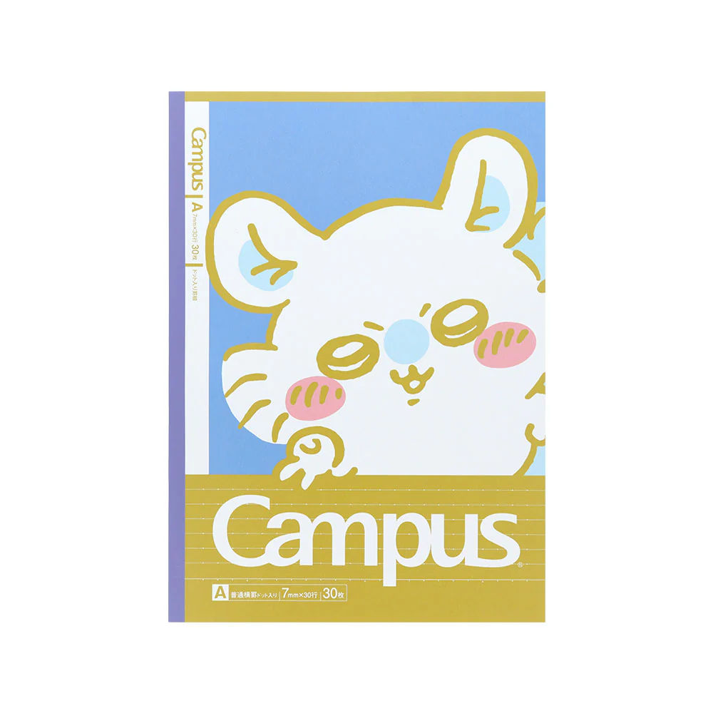 [Pre-order] "Chiikawa" Chiikawa Campus Notebook Dot B Ruled 5-Pack 3 - A