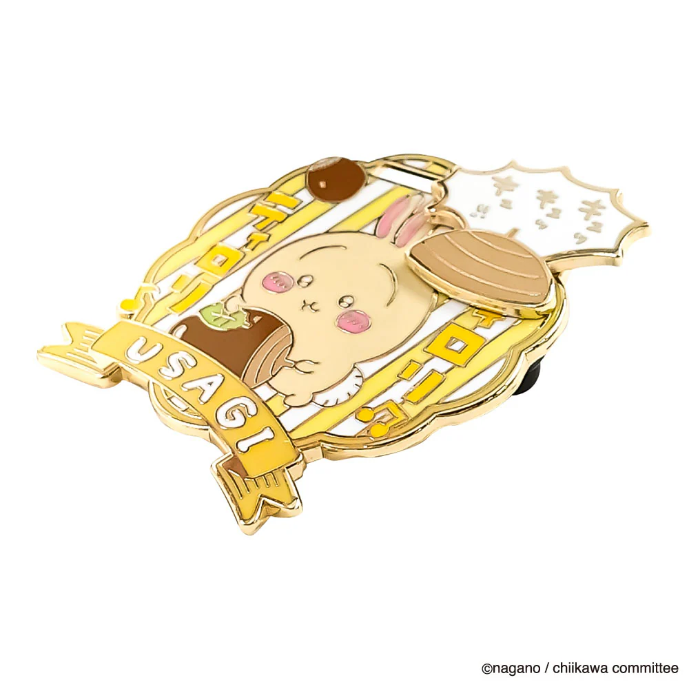 [Pre-order] "Chiikawa" Large Gimmick Pin Badge - Usagi