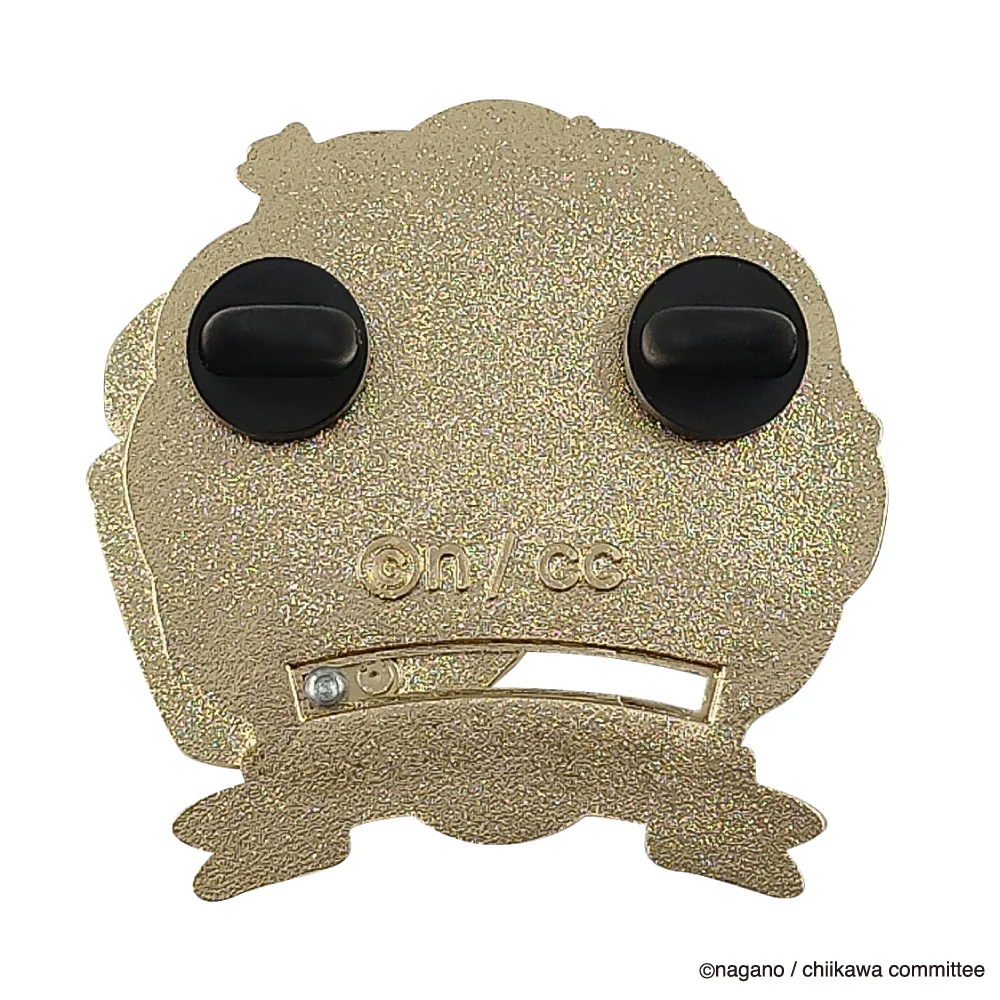 [Pre-order] "Chiikawa" Large Gimmick Pin Badge - Kurimanju