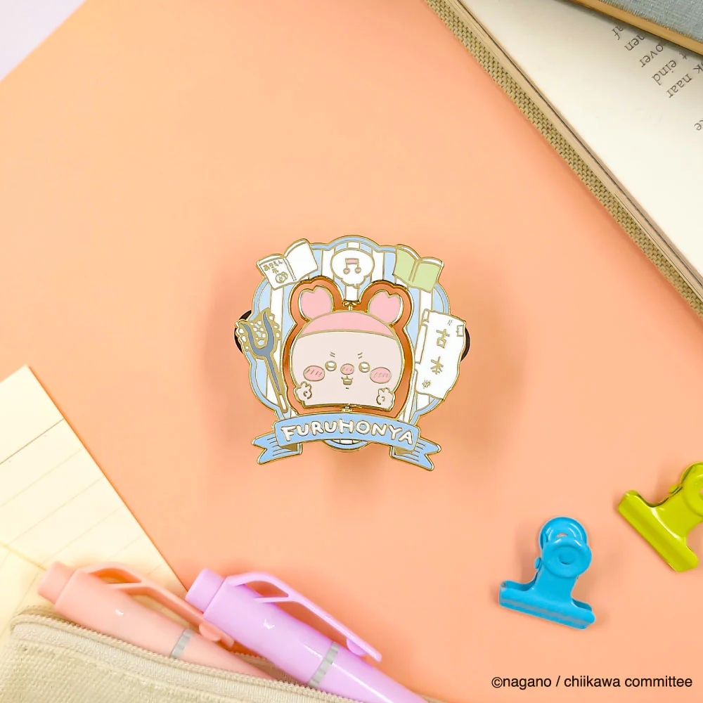 [Pre-order] "Chiikawa" Large Gimmick Pin Badge - Furuhonya