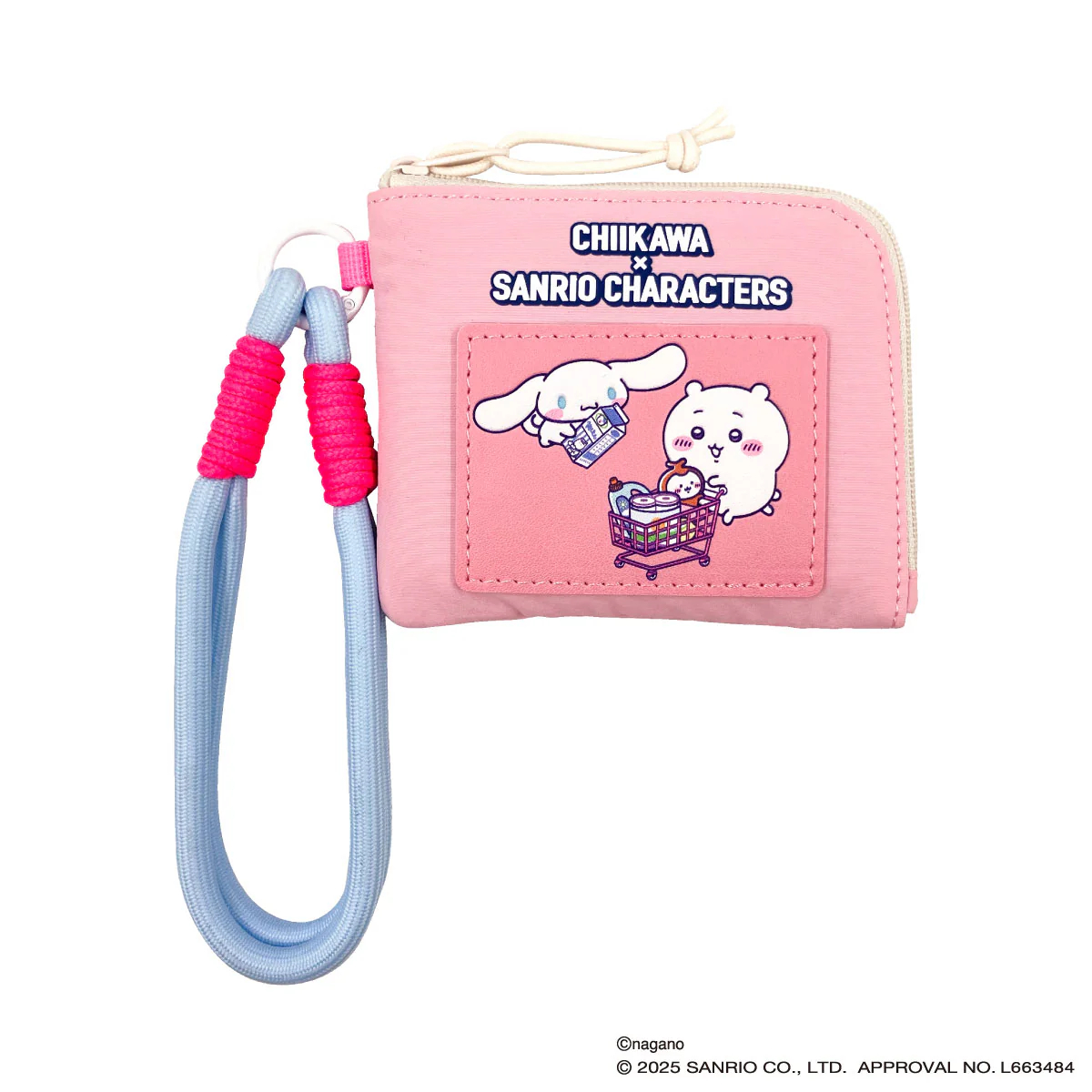 [In stock] "Chiikawa" Chiikawa x Sanrio Characters Supermarket Compact Wallet (Chiikawa & Cinnamoroll)