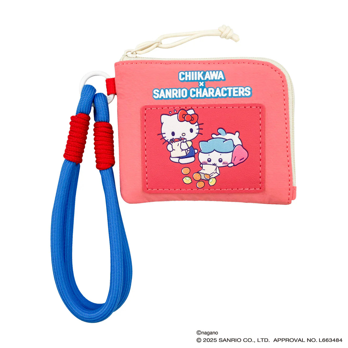 [In stock] "Chiikawa" Chiikawa x Sanrio Characters Supermarket Compact Wallet (Hachiware & Hello Kitty)