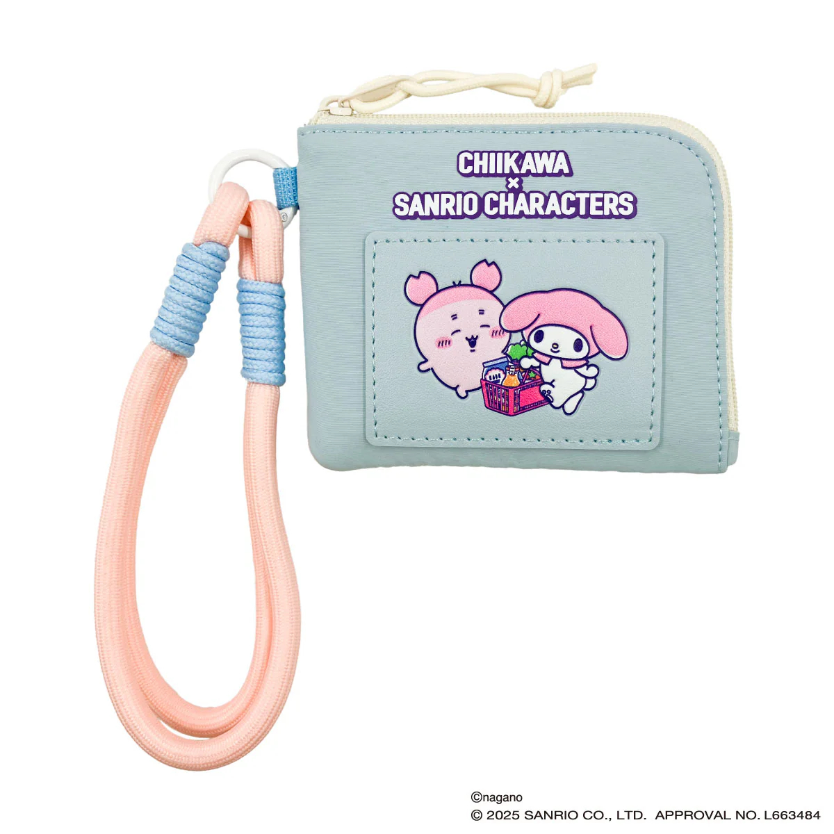 [In stock] "Chiikawa" Chiikawa x Sanrio Characters Supermarket Compact Wallet (Furuhonya & My Melody)