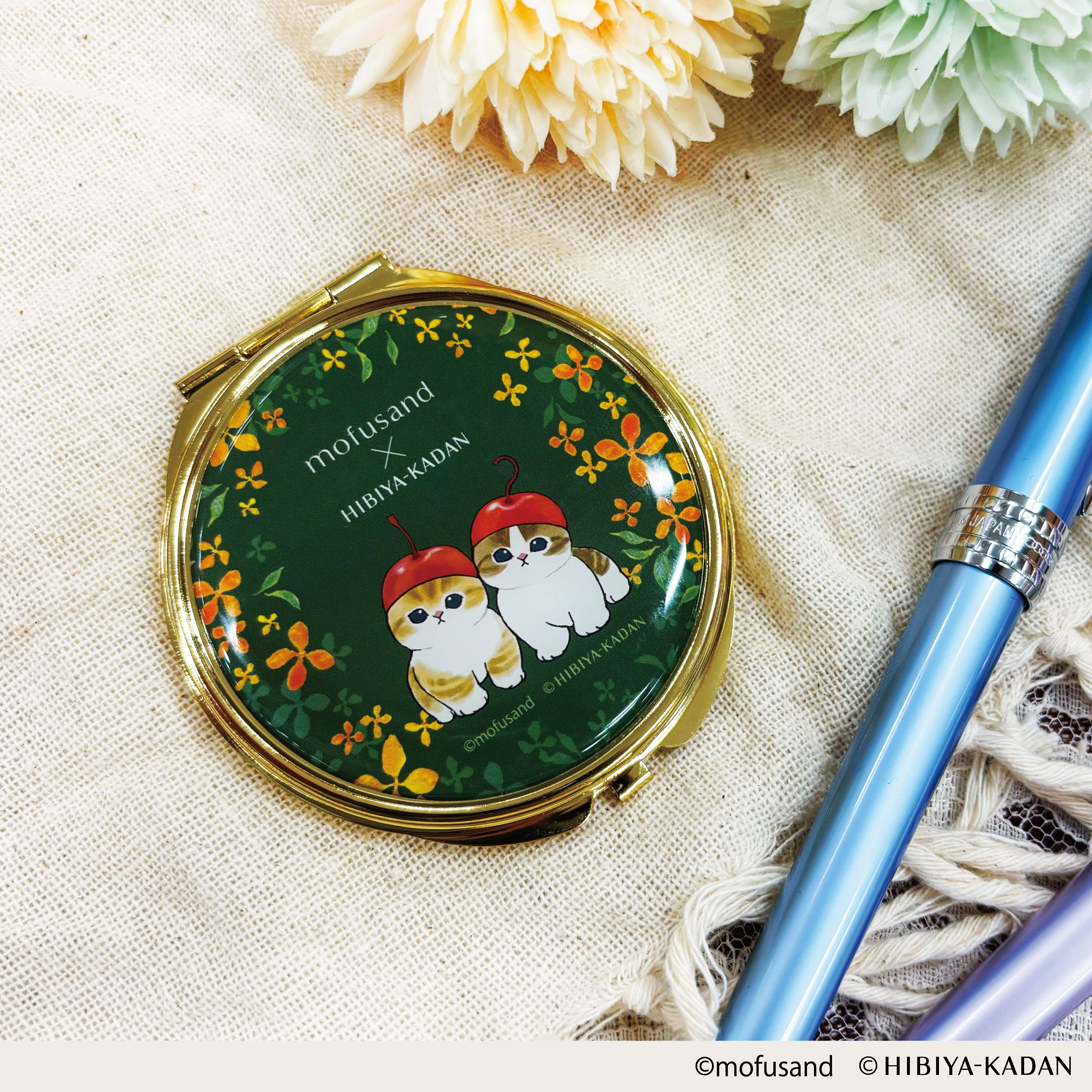 [Pre-order] mofusand x HIBIYA-KADAN Compact Mirror