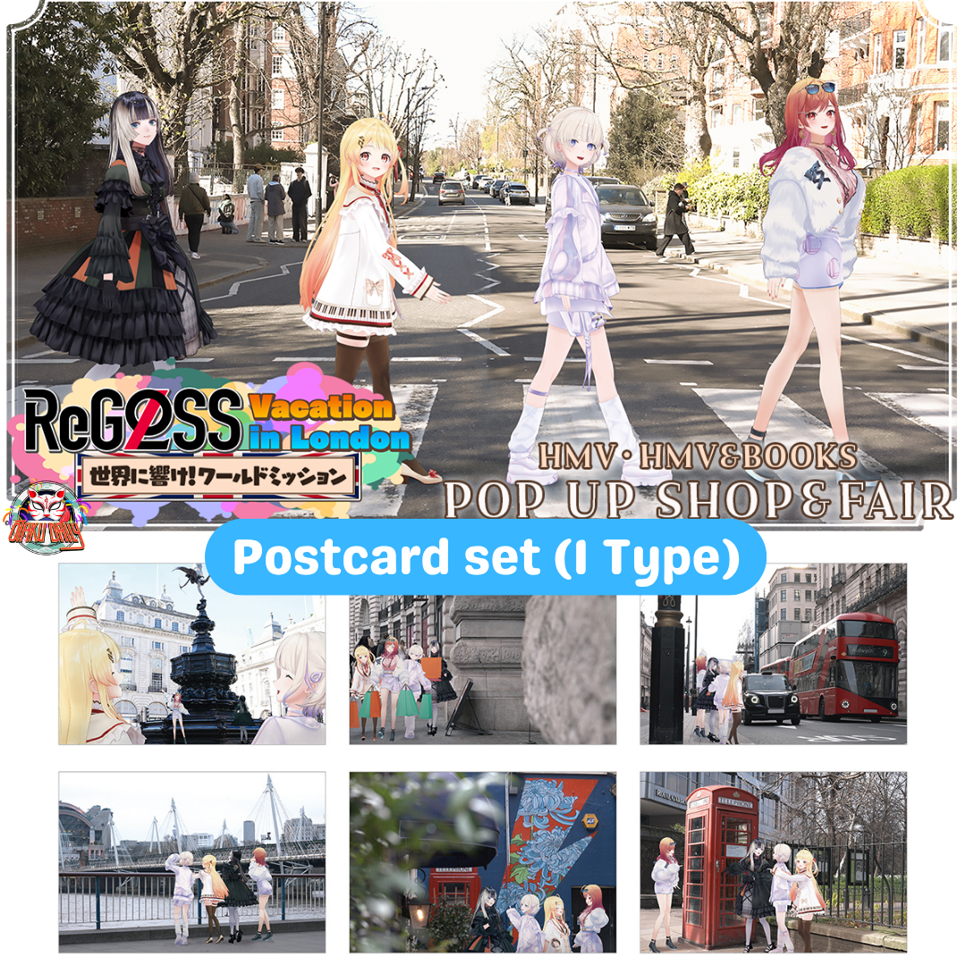 [Pre-order] hololive production ReGLOSS Vacation in London' POP UP SHOP & Fair - Postcard set