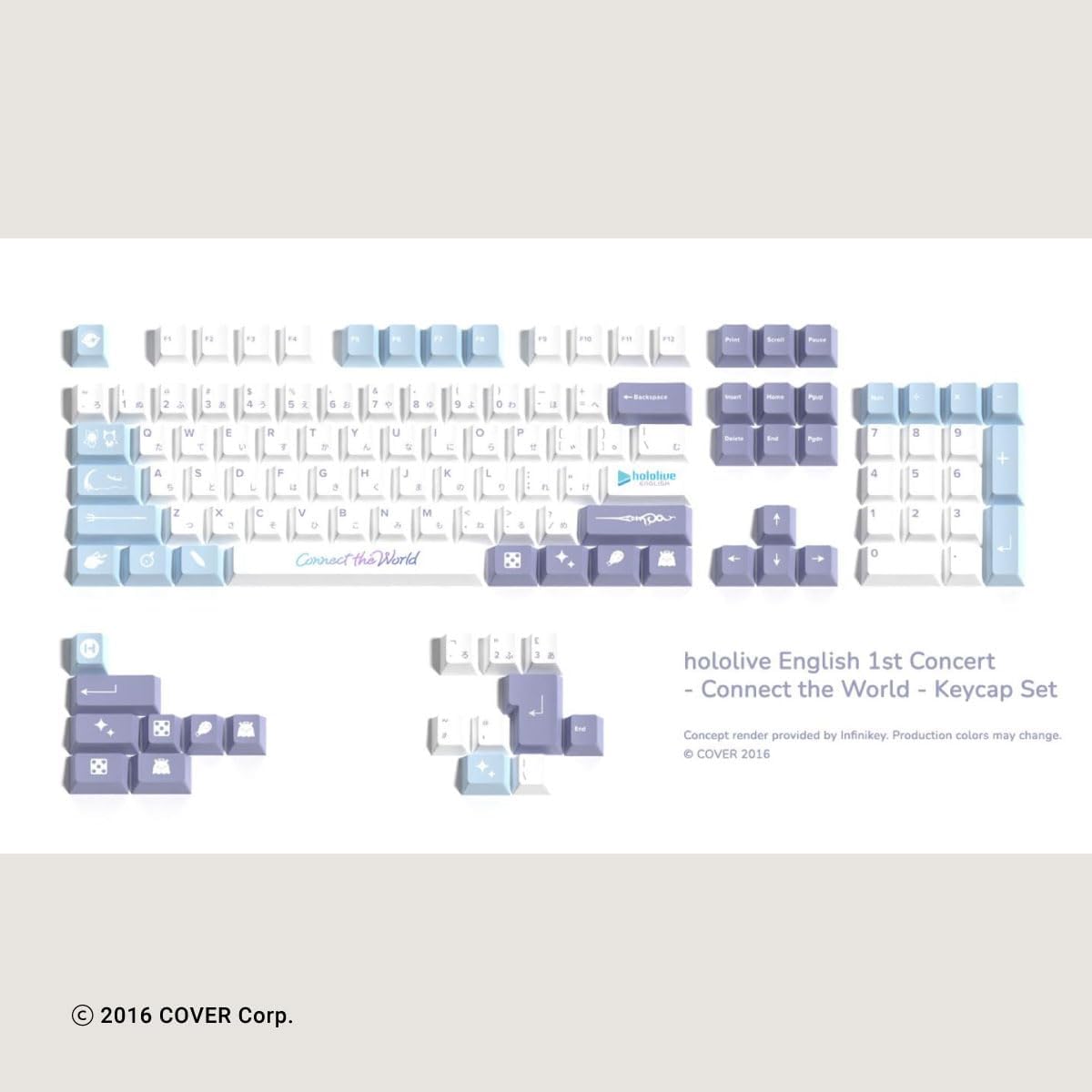 [Pre-order] HYTE hololive English 1st Concert -Connect the World- Commemorative Limited Keycap & Mouse Pad hololive EN Keycap & MousePad