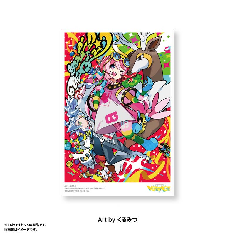 [Pre-order] Pokemon feat. Hatsune Miku PokéMiku Voltage Live - Postcard Set A (14 cards)