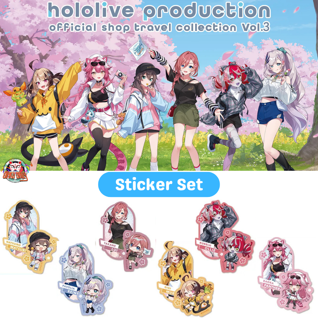 [Pre-order] hololive production OFFICIAL SHOP Travel Collection Vol.3 - Sticker Set