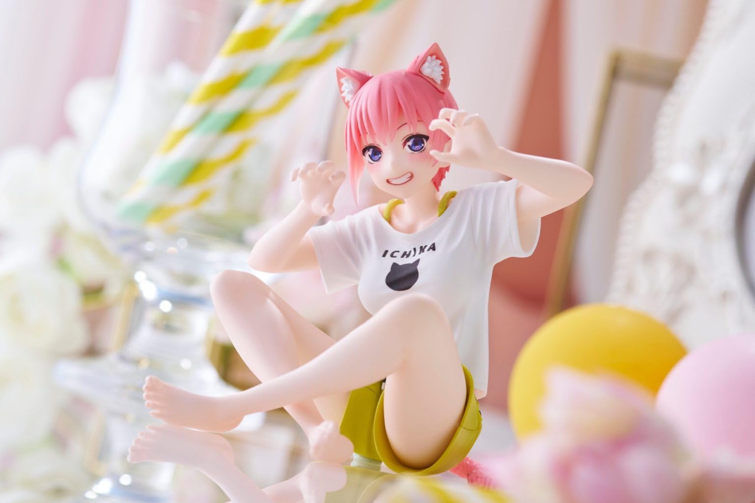 [Pre-order] Taito Prize "The Quintessential Quintuplets ∬" Desktop Cute Figure Nakano Ichika ~Original Cat Room Wear Ver.~