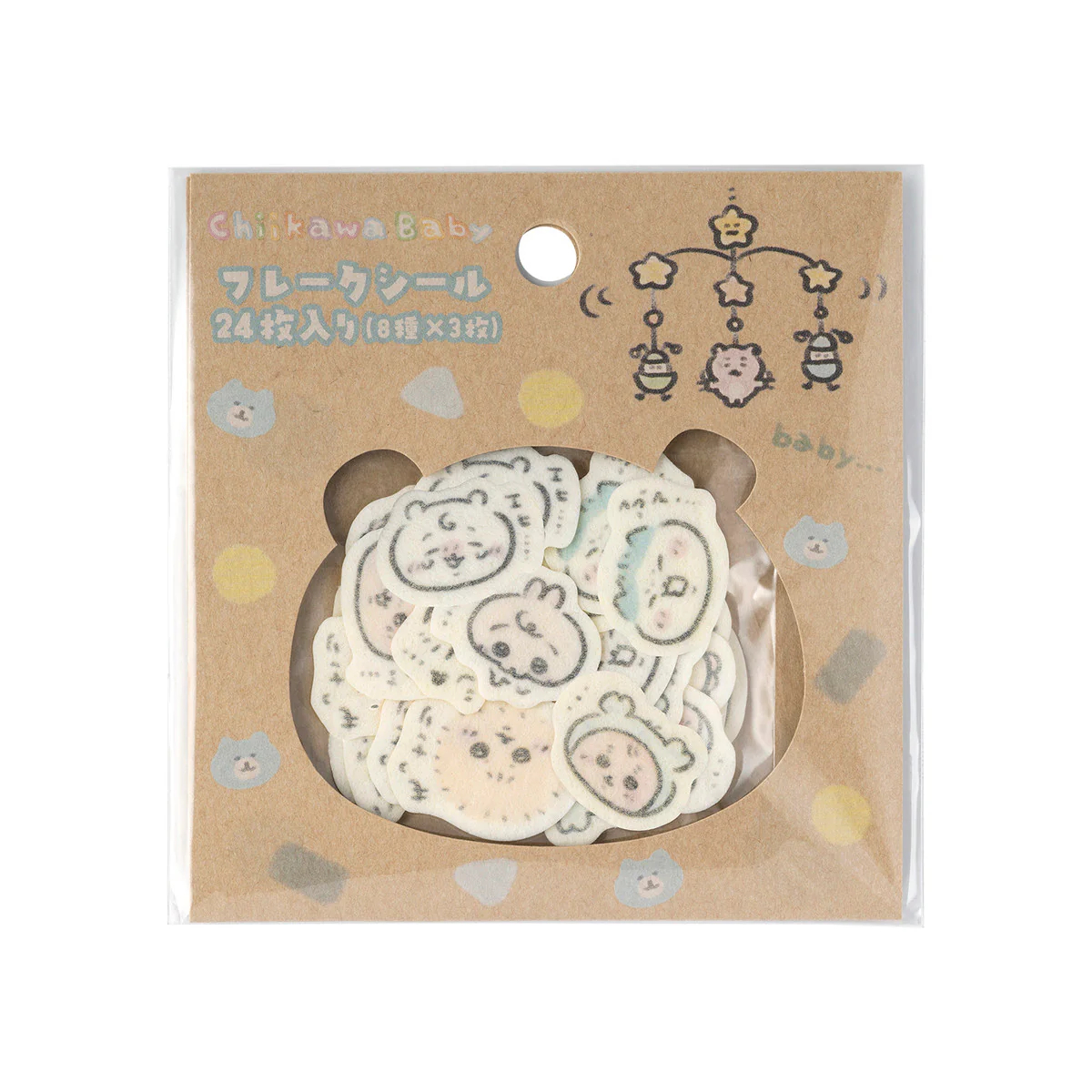 [Pre-order] "Chiikawa" Chiikawa Baby - flake Sticker - Ver. A