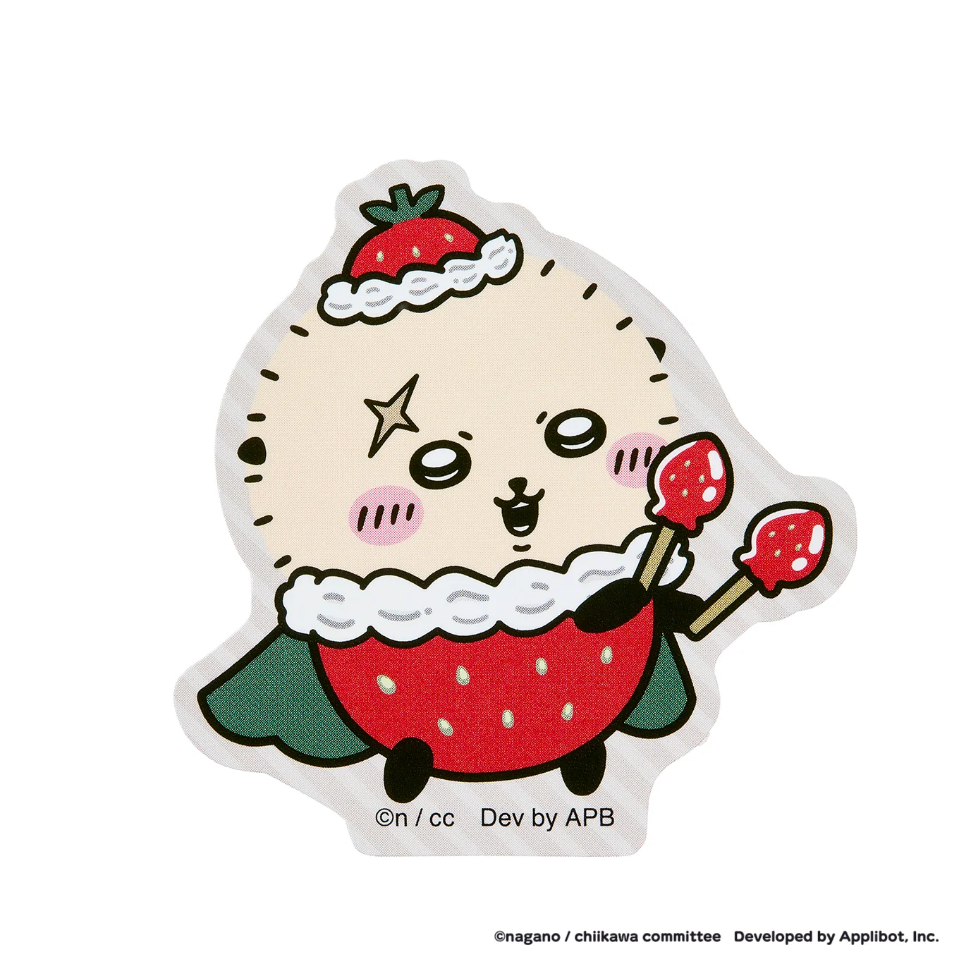 [Pre-order] "Chiikawa" Chiikawa Pocket Fruit Sticker - Rakko