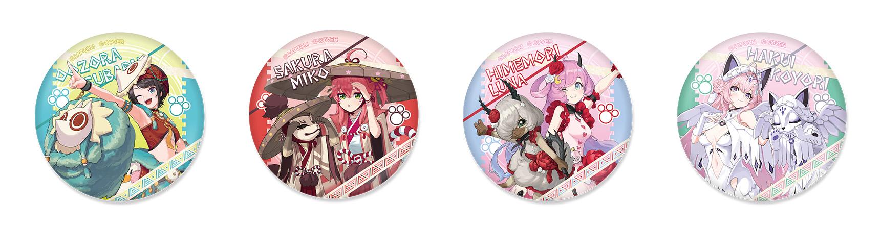 [Pre-order] CAPCOM Monster Hunter Wilds x hololive Production Vol.2 Merch - Trading Badge (Random 2pcs)