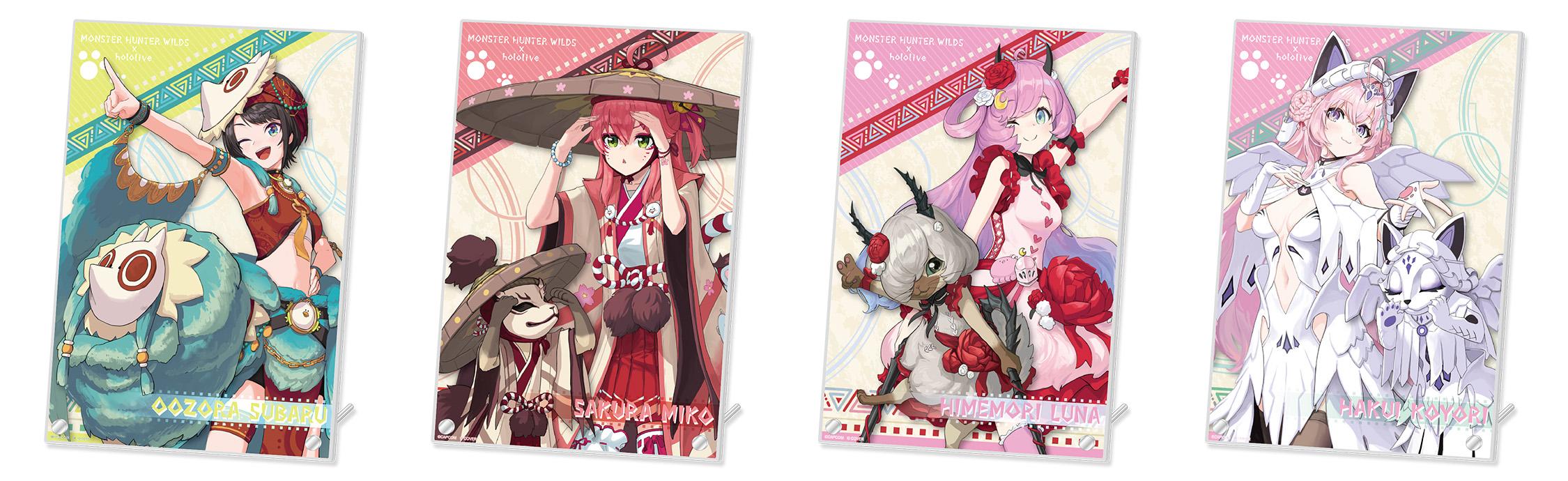 [Pre-order] CAPCOM Monster Hunter Wilds x hololive Production Vol.2 Merch - Acrylic Board