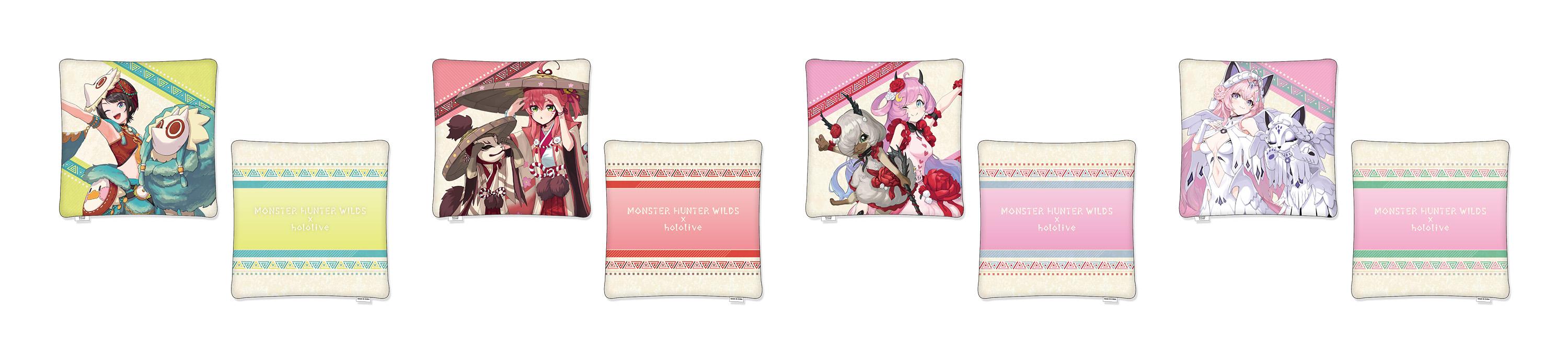 [Pre-order] CAPCOM Monster Hunter Wilds x hololive Production Vol.2 Merch - Square Cushion