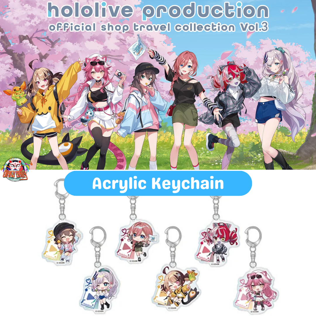 [Pre-order] hololive production OFFICIAL SHOP Travel Collection Vol.3 - Acrylic Keychain