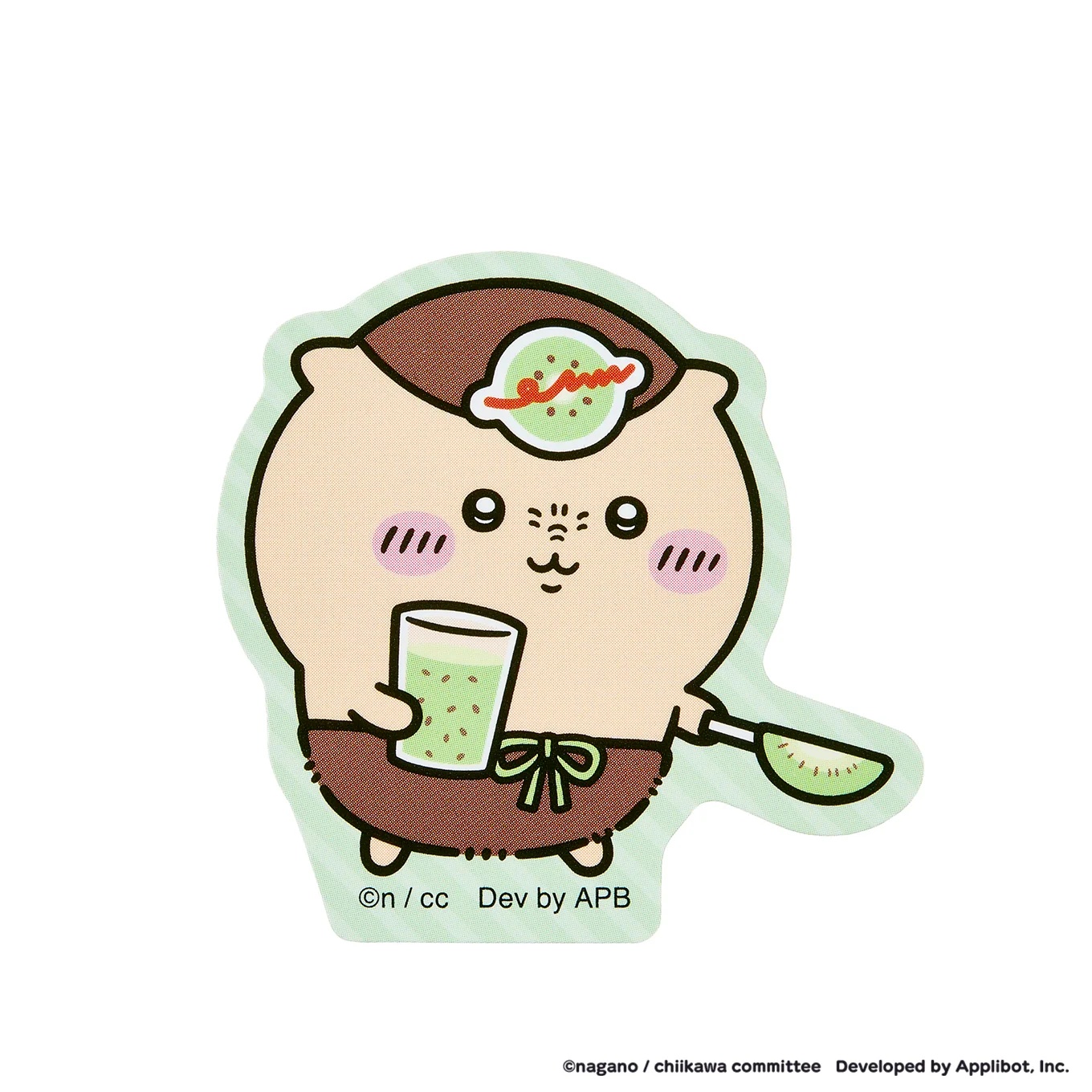 [Pre-order] "Chiikawa" Chiikawa Pocket Fruit Sticker - Kurimanju