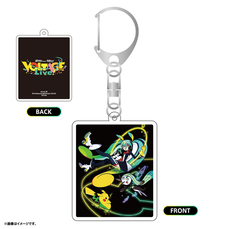 [Pre-order] Pokemon feat. Hatsune Miku PokéMiku Voltage Live - Acrylic keychain