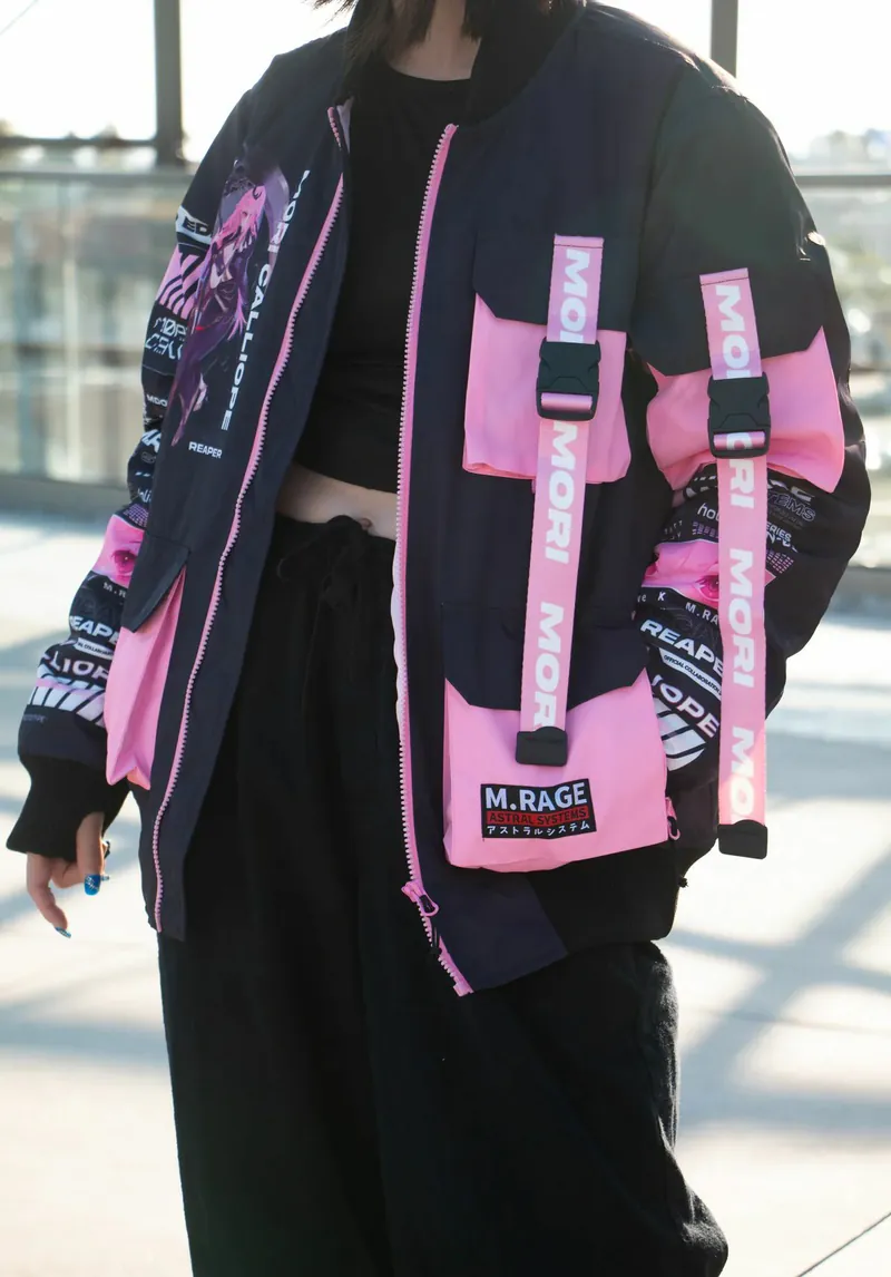 [Pre-order] hololive English x M.RAGE MORI CALLIOPE BOMBER JACKET