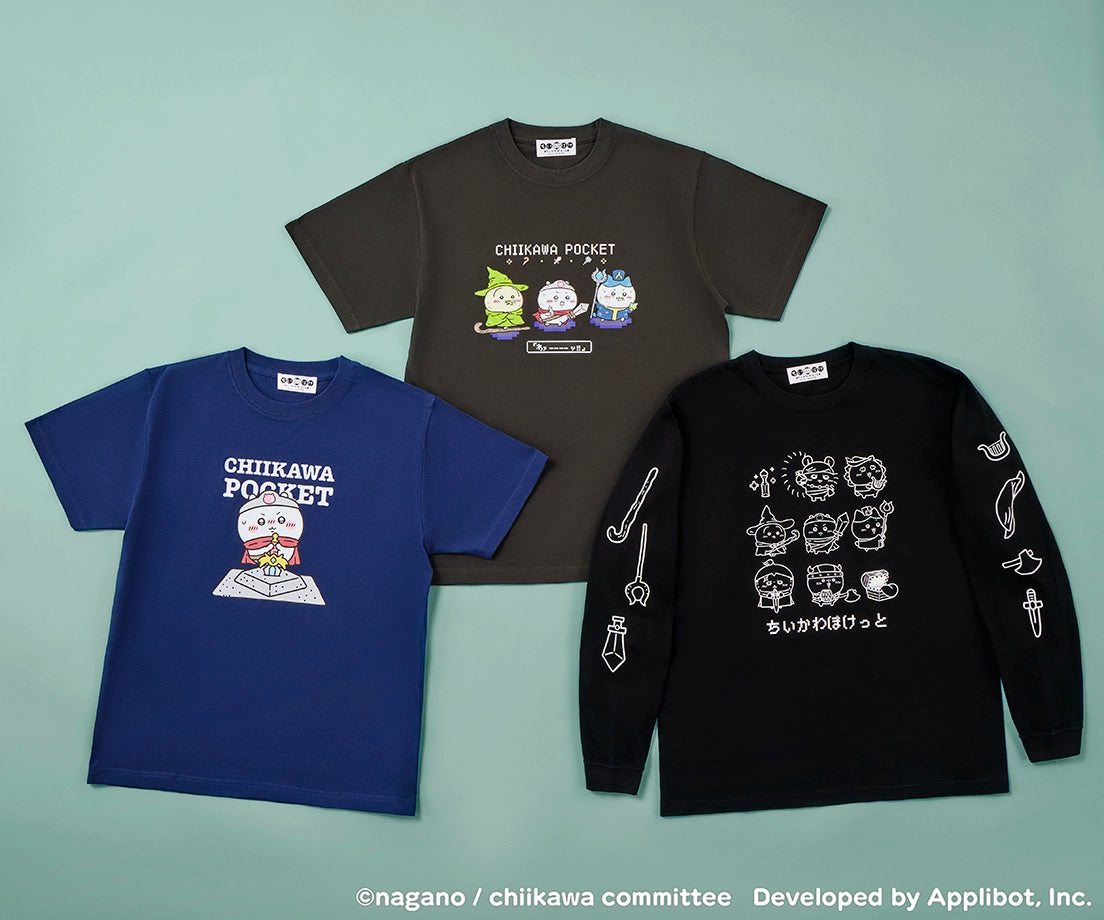 [Pre-order] "Chiikawa" Chiikawa Pocket Fantasy T-shirt - Grey