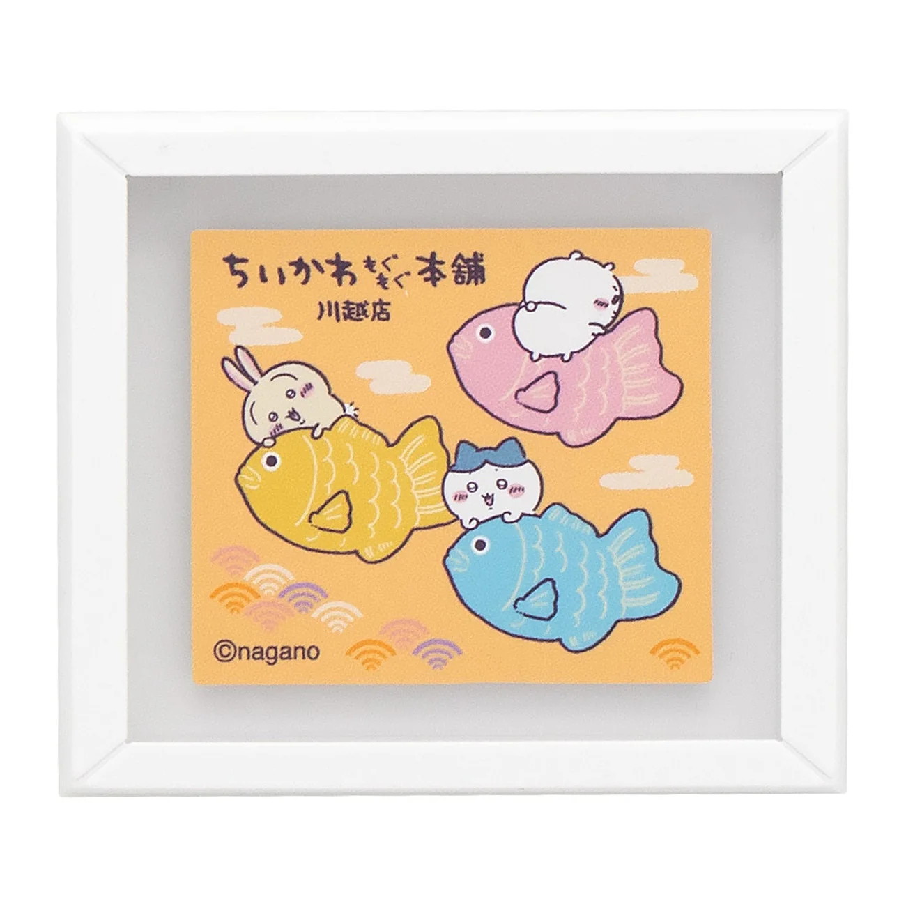 [Pre-order] "Chiikawa" Mini Frame Magnet - Sea Bream-Filled Chiikawa, Hachiware, and Usagi