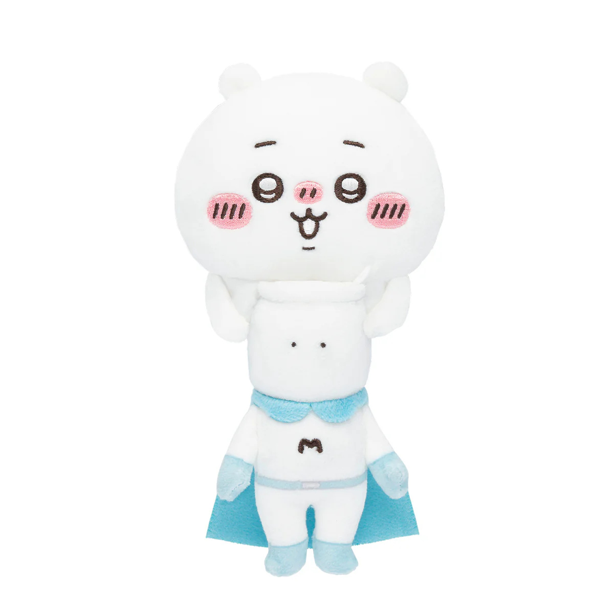 [Pre-order] "Chiikawa" watch over from desktop, hang up Plush - Chiikawa with Muchauman
