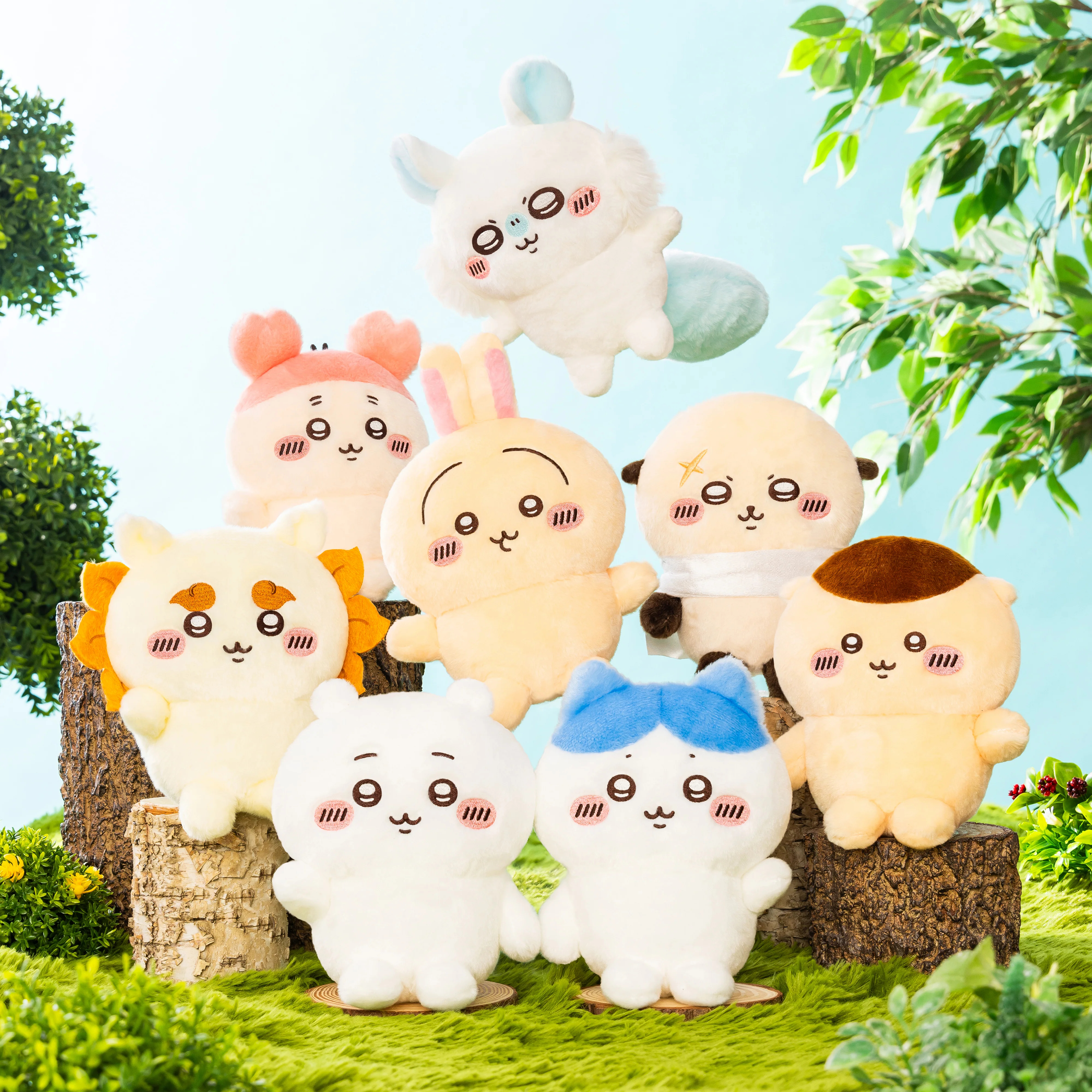 [Pre-order] "Chiikawa" Cute posing plush toys - Kurimanju