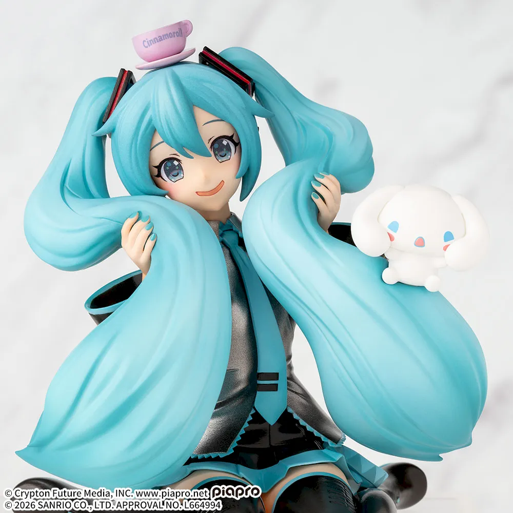 [Pre-order] SEGA Hatsune Miku x Cinnamoroll Chokonose Premium Figure - Hatsune Miku x Cinnamoroll - Fluffy Ver.