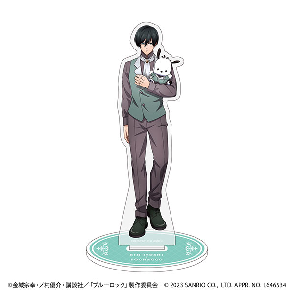 [Pre-order] Chara Acrylic Figure "Blue Lock" x Sanrio Characters 27 Itoshi Rin x Pochacco 