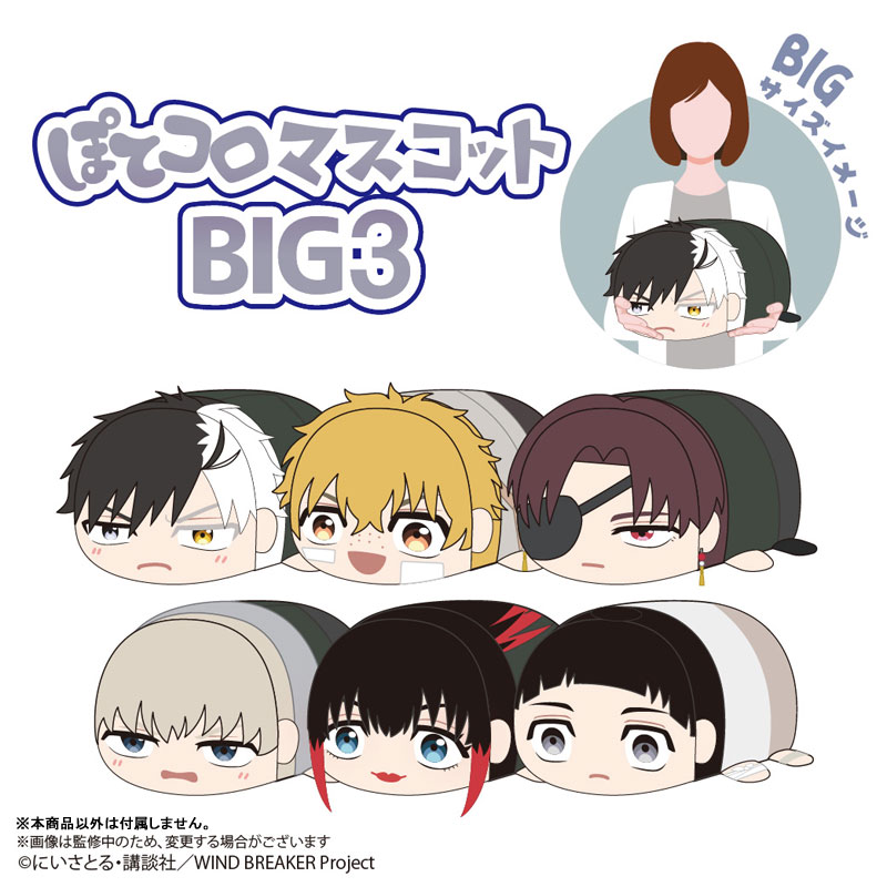 [Pre-order] WB-22 "Wind Breaker" Potekoro Mascot Big 3 D Kaji Ren