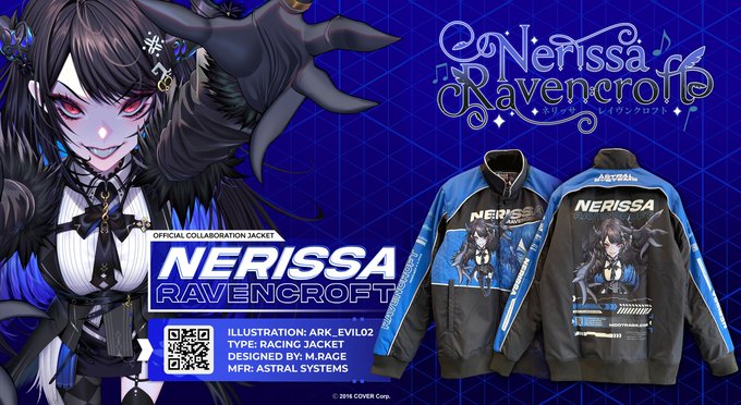 [Pre-order] hololive English x M.RAGE NERISSA RAVENCROFT RACING JACKET