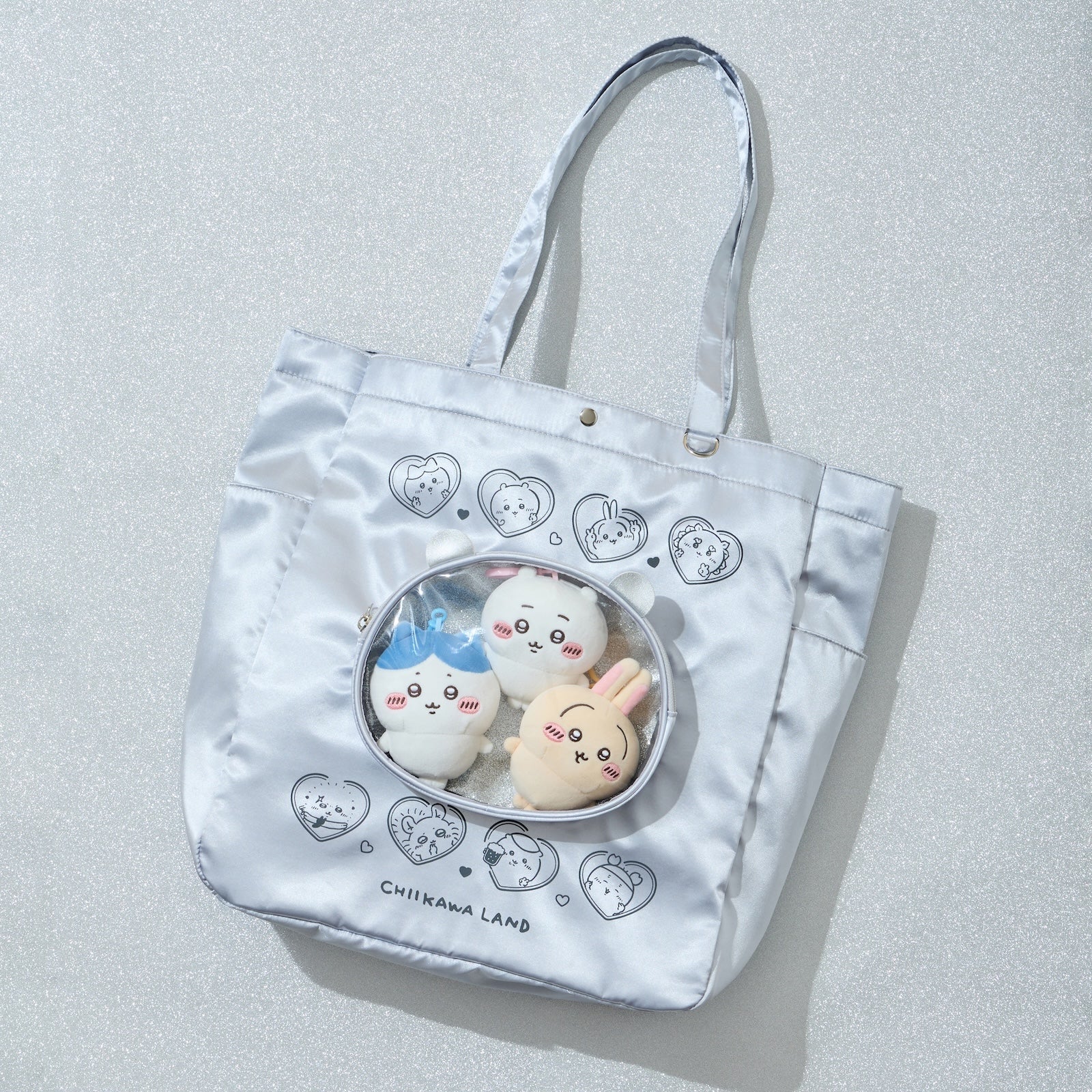 [Pre-order] "Chiikawa" Go! IKEBUKURO Tote Bag with Chiikawa Face Pocket Itabag