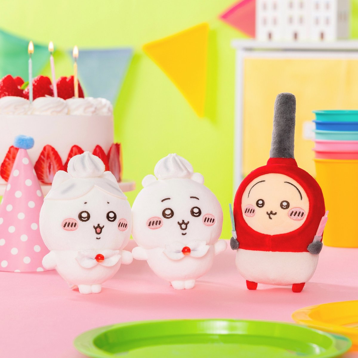 [Pre-order] "Chiikawa" Chiikawa Hachiware Birthday plush mascot