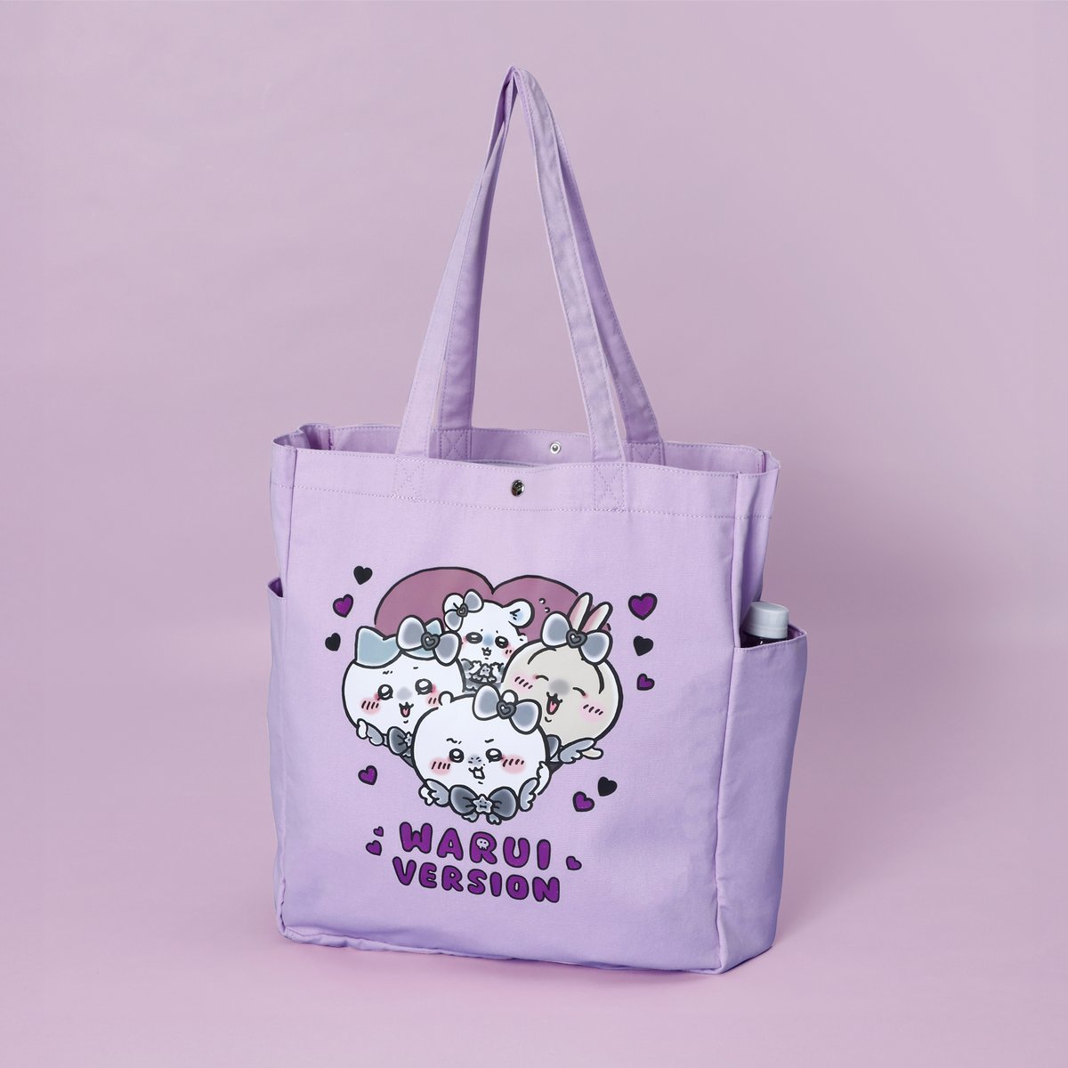 [Pre-order] "Chiikawa" Magical Chiikawa Bad (Warui) Version Tote Bag - Heart (Lavender)
