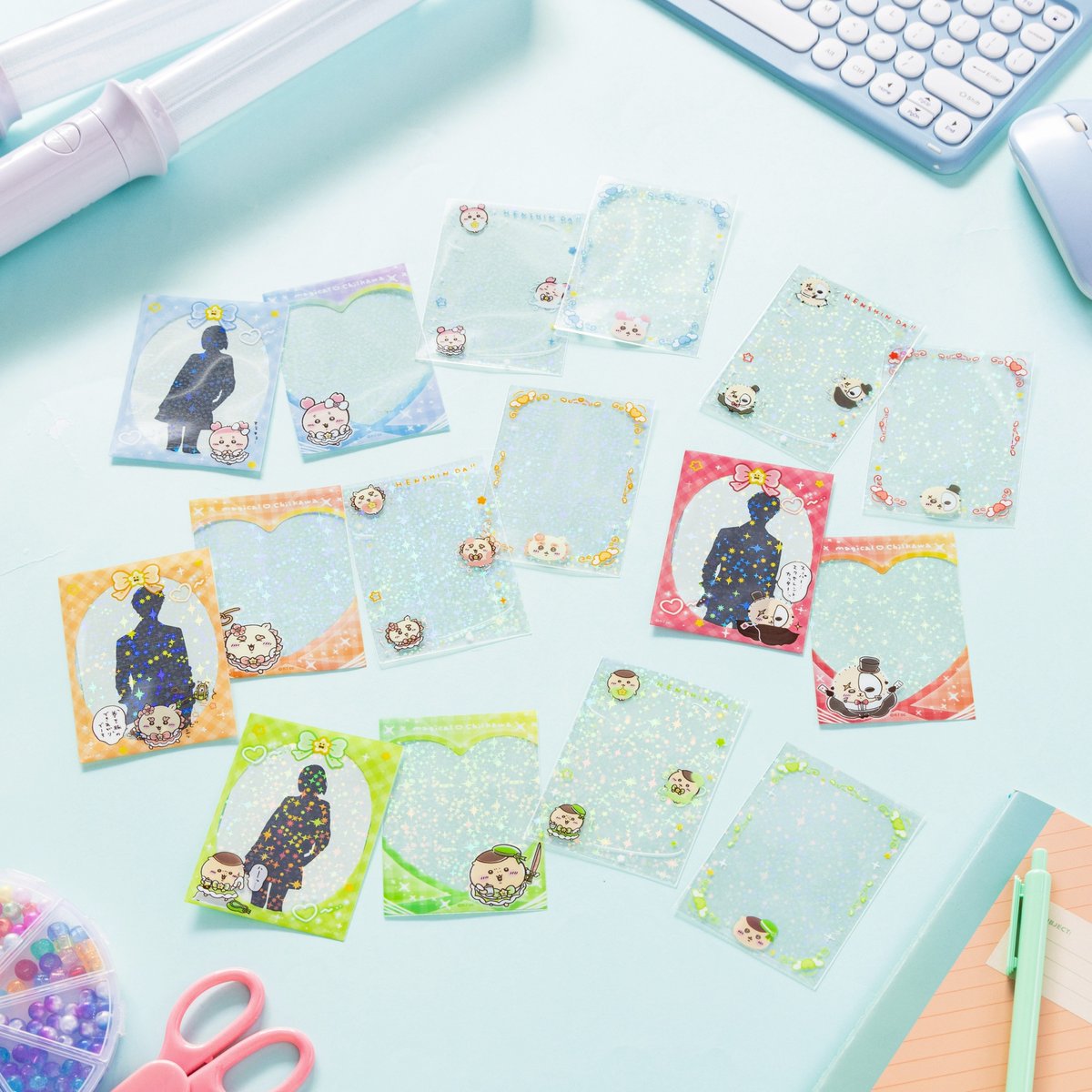 [Pre-order] "Chiikawa" Magical Chiikawa Bad Version Mini Photo Size Blink Blink Clear Sleeve - Bad Version 